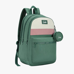 Essence 28L Green Laptop Backpack With Raincover