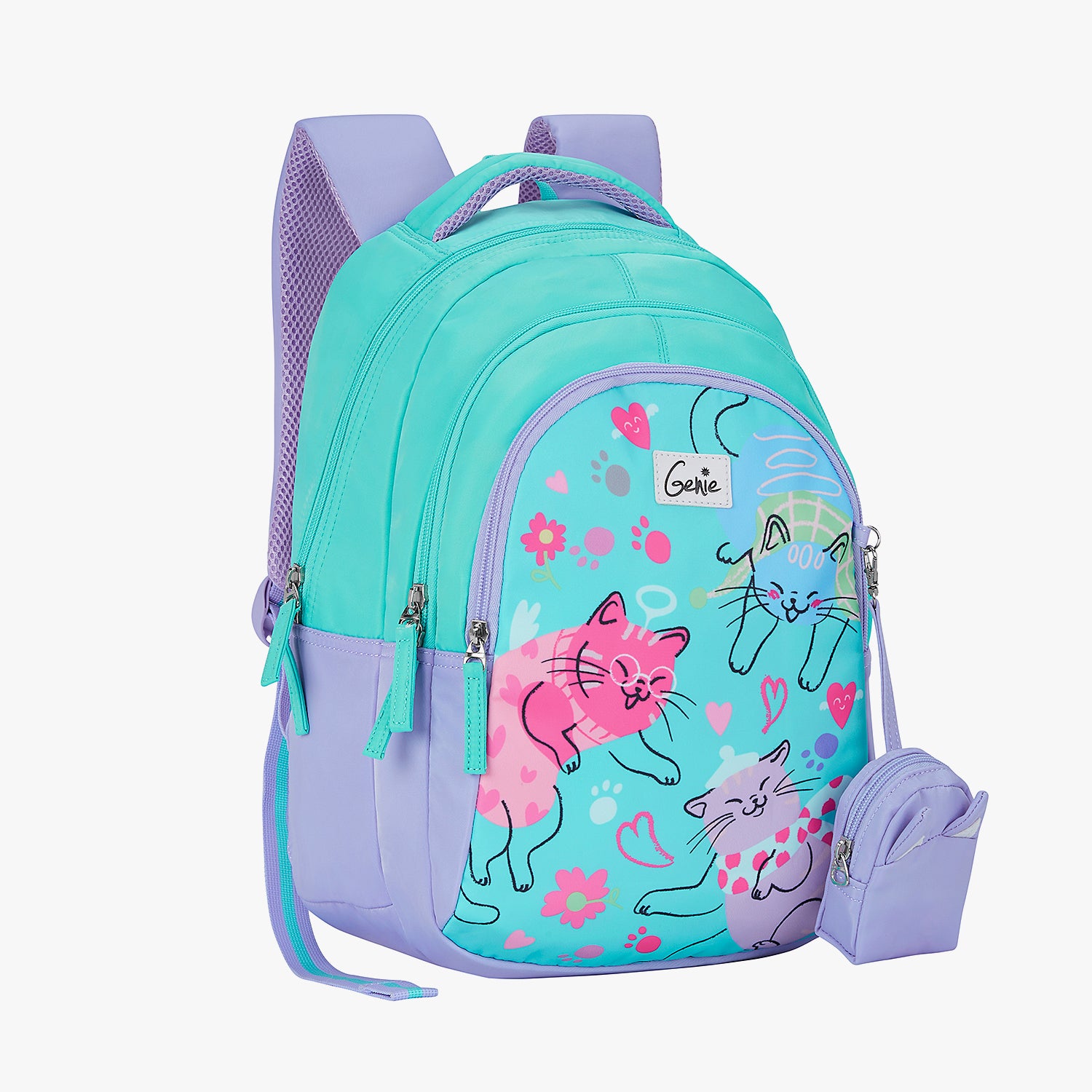 Purrfect Small Backpack for Kids - Teal