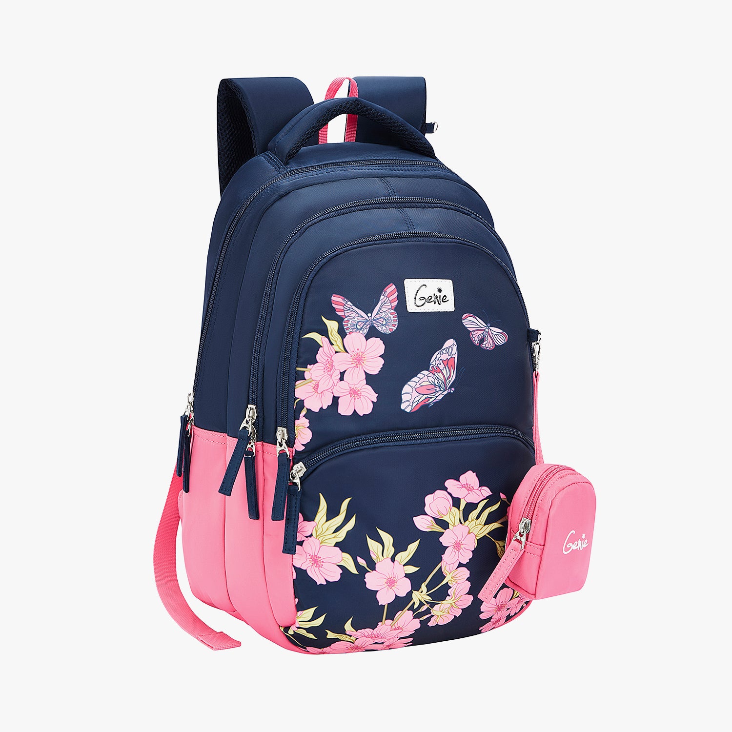 Lilac 27L Navy Blue School Backpack