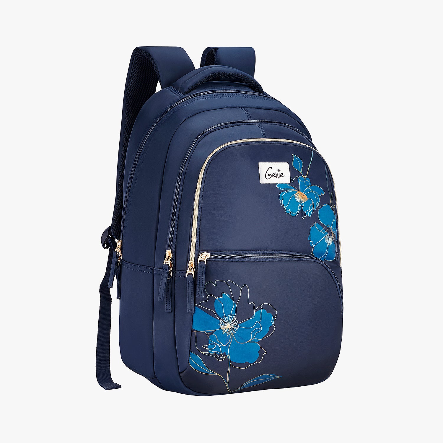 Gleam 36L Navy Blue Laptop Backpack With Raincover