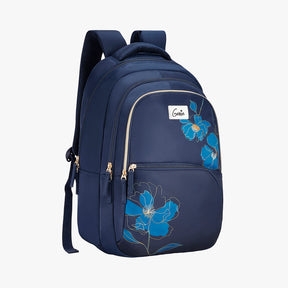 Gleam 36L Navy Blue Laptop Backpack With Raincover