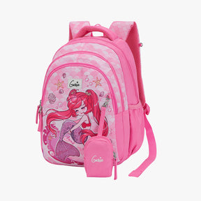 Mermaid Small Backpack for Kids - Pink