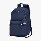 Sleek 28L Navy Blue Laptop Backpack With Raincover