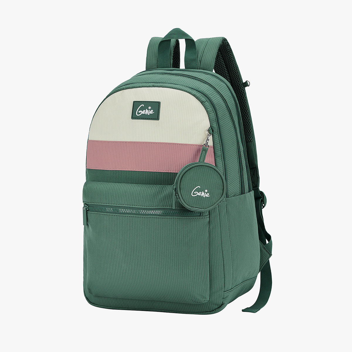 Essence 28L Green Laptop Backpack With Raincover