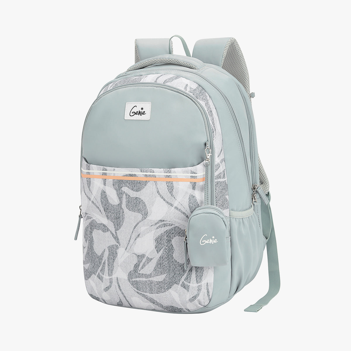 Zuri 40L Grey Laptop Backpack With Raincover