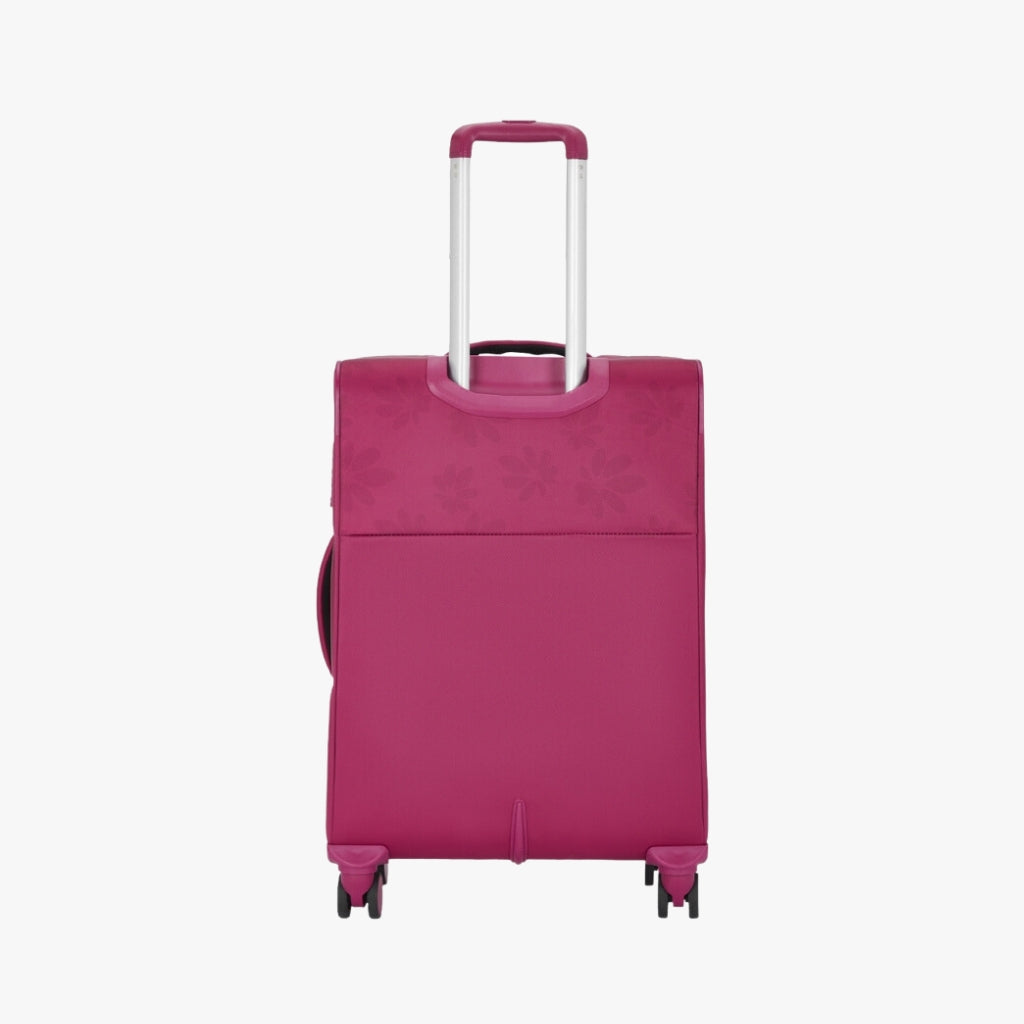 Genie Bloom Wine Red Trolley Bag