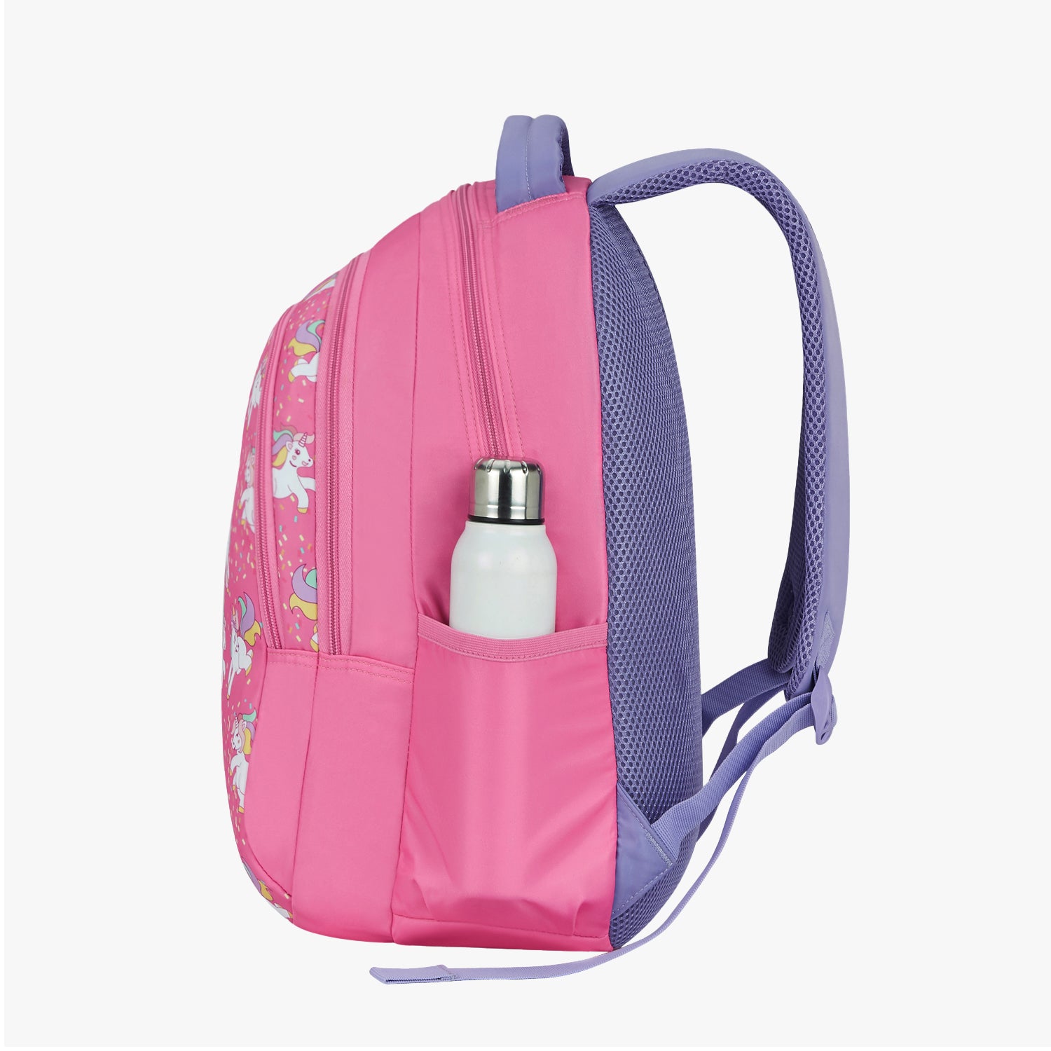 Genie Unicorn 27L Pink Juniors Backpack With Easy Access Pockets