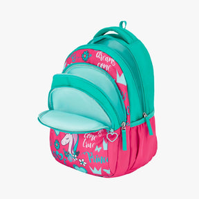 Genie Unicorn love 20L Pink Kids Backpack