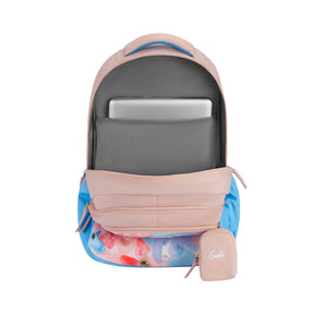 Genie Waterlily 36L Beige School Backpack With Premium Fabric