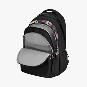 Genie Avery 36L Black Laptop Backpack With Laptop Sleeve