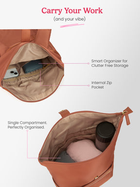 Rogue 27 L Mud Coral Top Open Formal Backpack with Laptop Sleeve