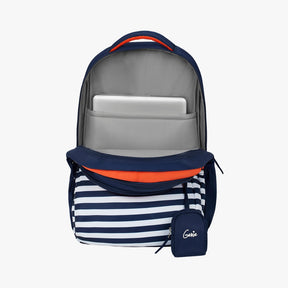 Genie Nautical Plus 36L Orange Laptop Backpack With Laptop Sleeve