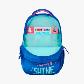 Rainbow Small Backpack for Kids - Blue With Comfortable Padding