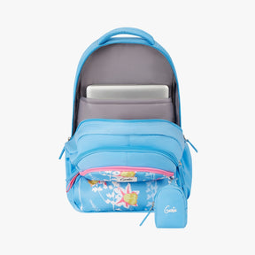 Genie Oliver 36L Blue Laptop Backpack With Laptop Sleeve