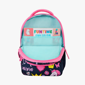Genie Unicorn Love 20L Pink Kids Backpack With Comfortable Padding