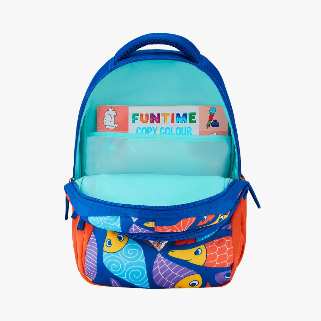 Finley Small Backpack for Kids - Blue With Comfortable Padding