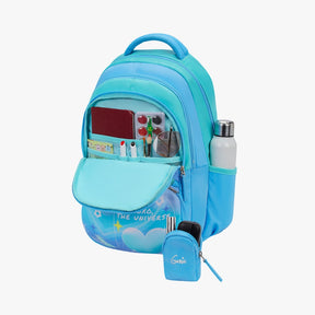 Genie Dreamer 27L Blue Juniors Backpack With Easy Access Pockets