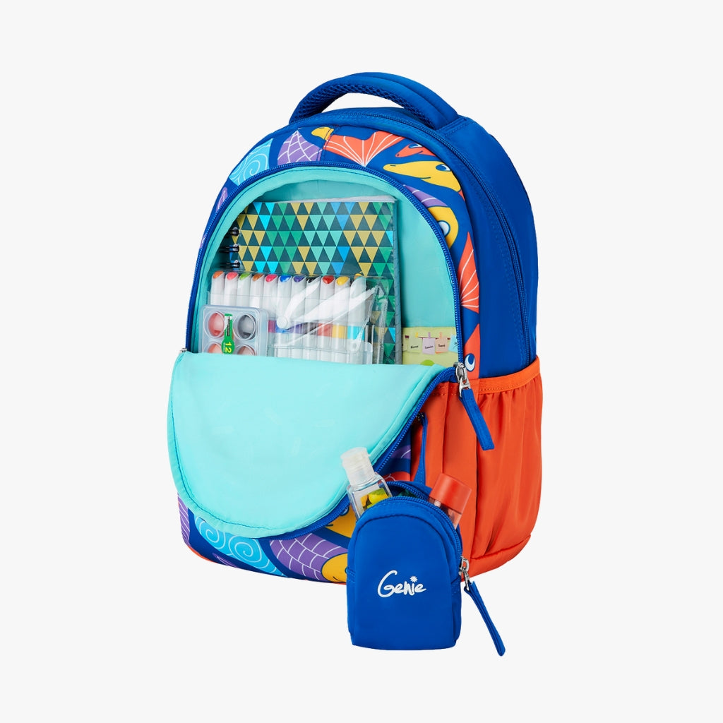 Finley Small Backpack for Kids - Blue With Comfortable Padding