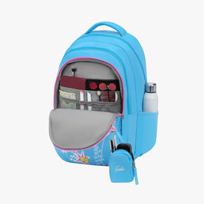Genie Oliver 36L Blue Laptop Backpack With Laptop Sleeve