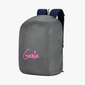 Genie Knots 40L Navy Blue Laptop Backpack With Laptop Sleeve