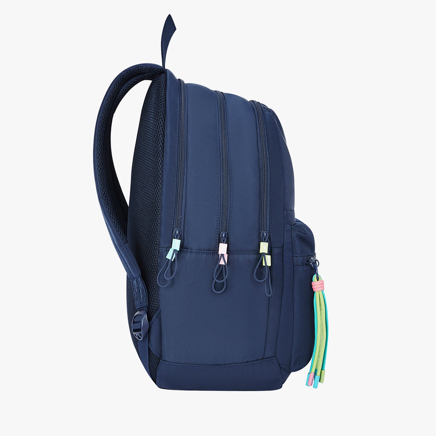 Sleek 28L Navy Blue Laptop Backpack With Raincover