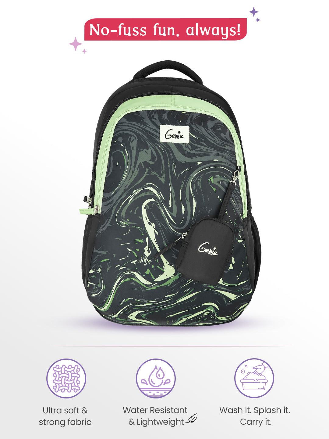 Aqualit 36L School Backpack - Black