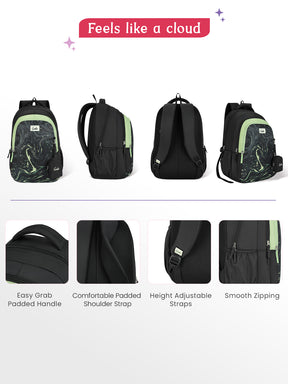 Aqualit 36L School Backpack - Black