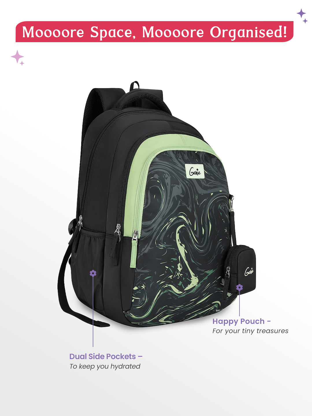 Aqualit 36L School Backpack - Black