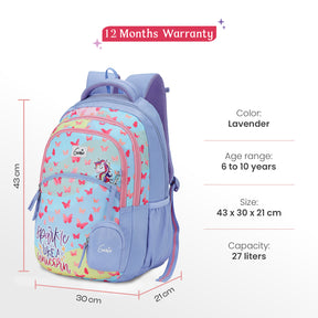 Pixie 27L Lavender School Backpack