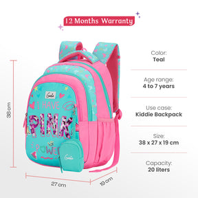 Pinkpower Small Backpack for Kids - Teal