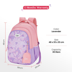 Gaze 36L Lavender School Backpack