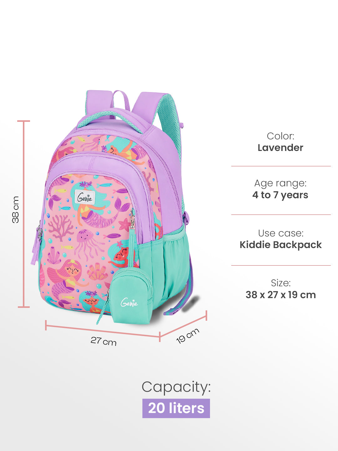 Bubbles Small Backpack for Kids - Lavender