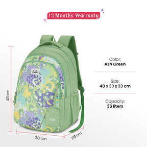 Laena 36L Ash Green School Backpack