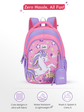 Twinkle Corn Small Backpack for Kids - Pink