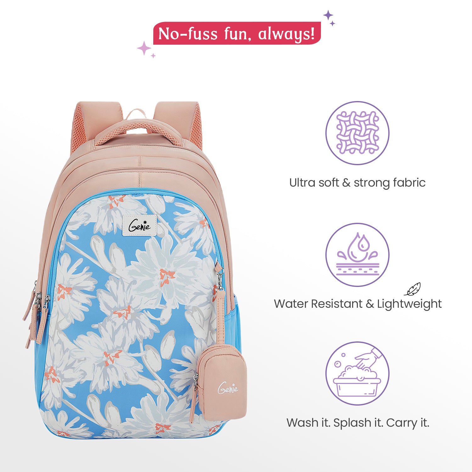 Gaze 36L Blue School Backpack