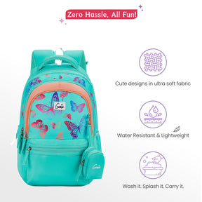 Nectar 27L Teal School Backpack