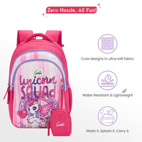 Unicornsquad Small Backpack for Kids - Pink