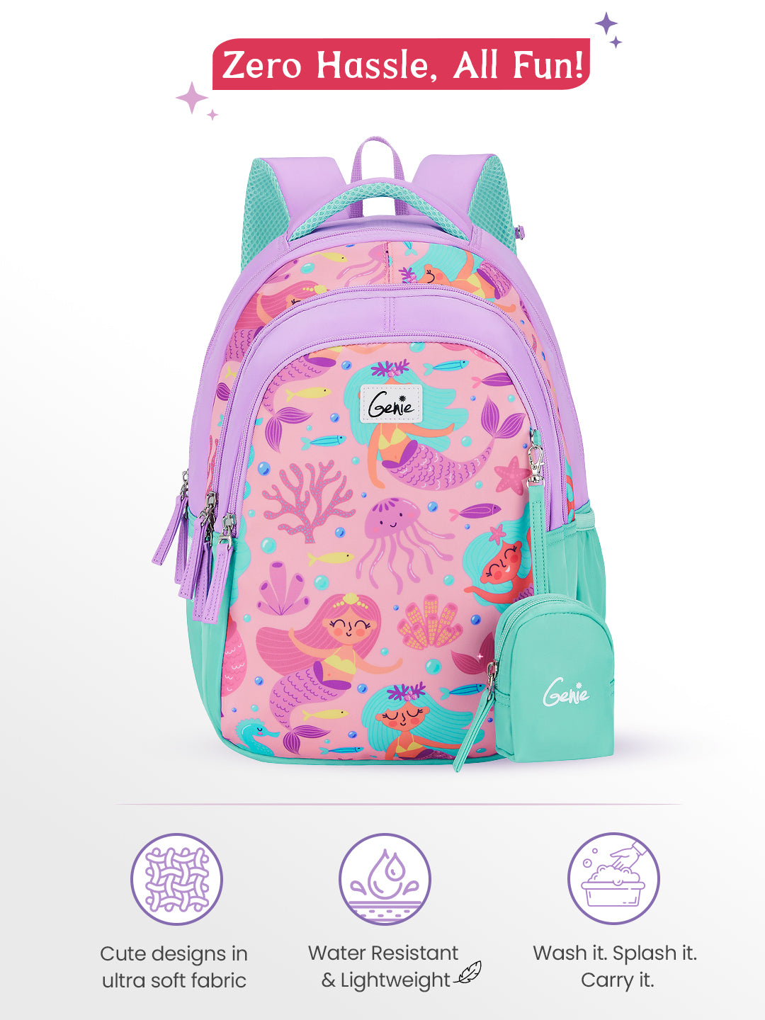 Bubbles Small Backpack for Kids - Lavender