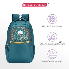 Glow 36L Dark Green Laptop Backpack With Raincover