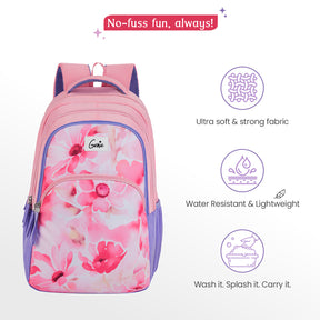 Elsie 36L Lavender Laptop Backpack With Raincover