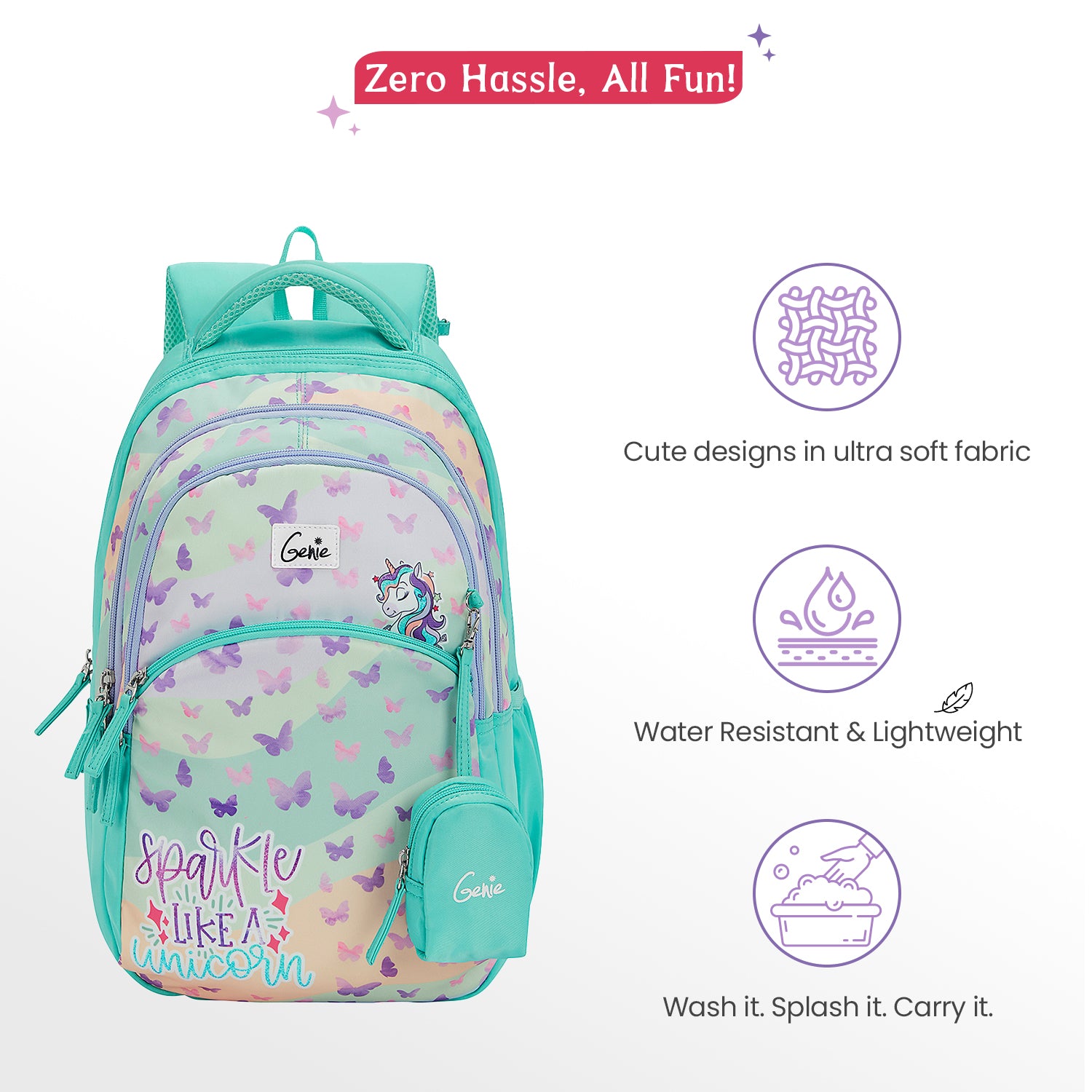 Pixie 27L Teal School Backpack