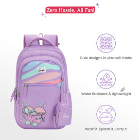 Starlight 27L Purple School Backpack