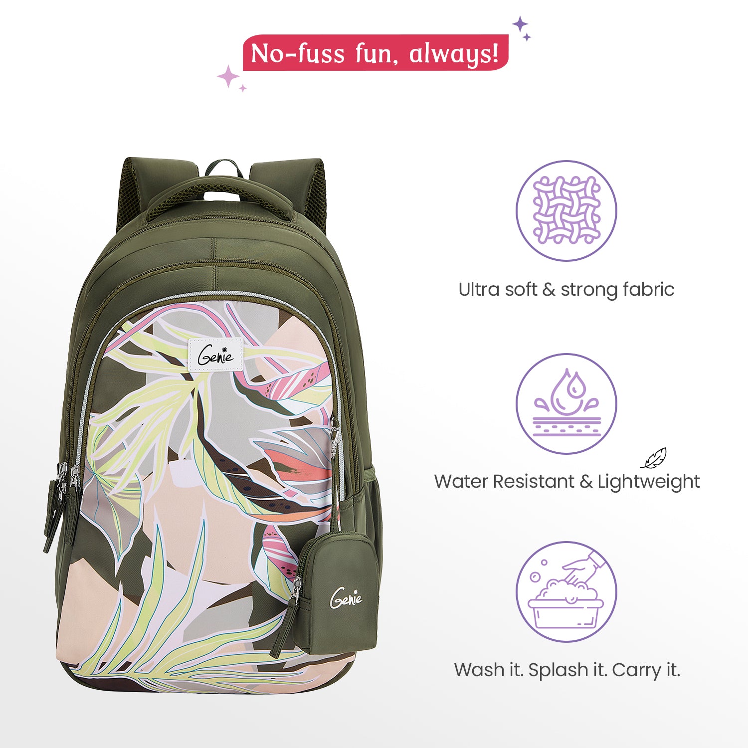 Rosa 36L Olive School Backpack