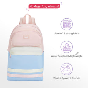 Fae 21L Chalk Blue College Backpack With Laptop Sleeve