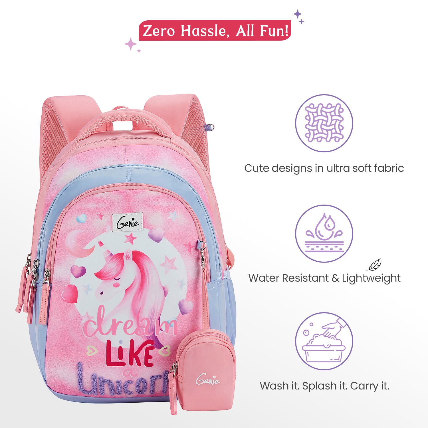 Unicorndream Small Backpack for Kids - Pink