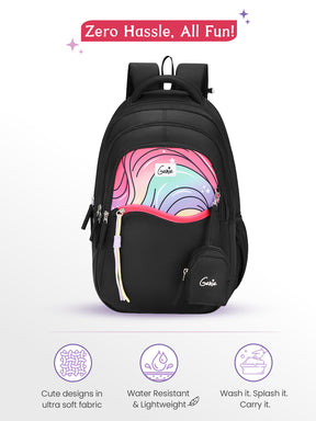 Cluster 27L School Backpack - Black