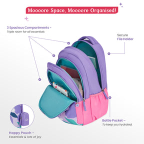 Alice 36L Lavender School Backpack