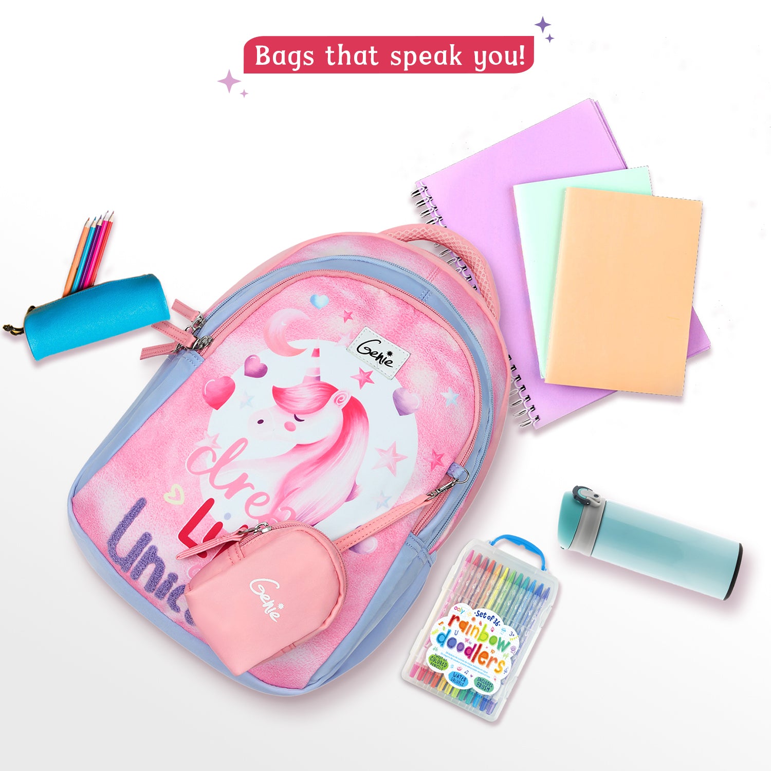 Unicorndream Small Backpack for Kids - Pink