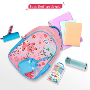 Purrfect Small Backpack for Kids - Pink