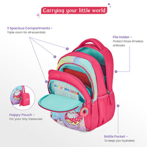 Caticorn Small Backpack for Kids - Pink